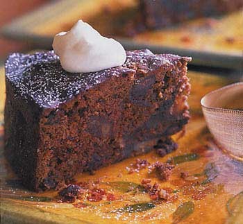 Date, dried-cherry, and chocolate torte
