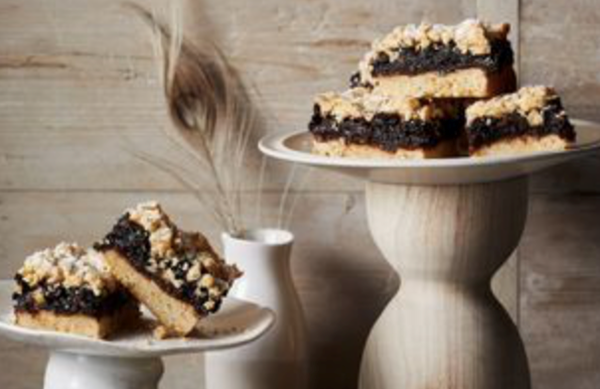 Date, maple and oat slice