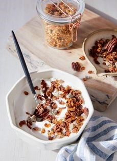 Date pecan coconut granola