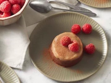 Date-sweetened chocolate panna cotta