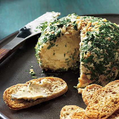 Date, walnut, and blue cheese ball