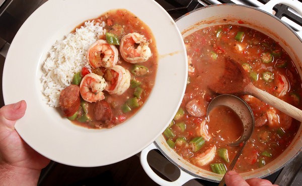 David Tanis's shrimp broth