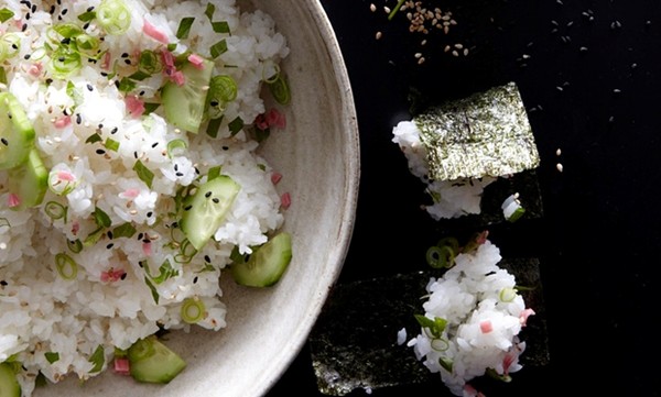 David Tanis’s speckled sushi rice with nori