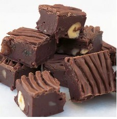 David's chocolate fudge with roasted nuts and raisins