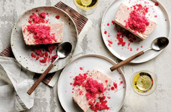 Davidson plum parfait with riberry granita