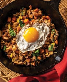 Day-after-Thanksgiving turkey hash
