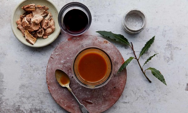 Day-ahead porcini and root vegetable gravy
