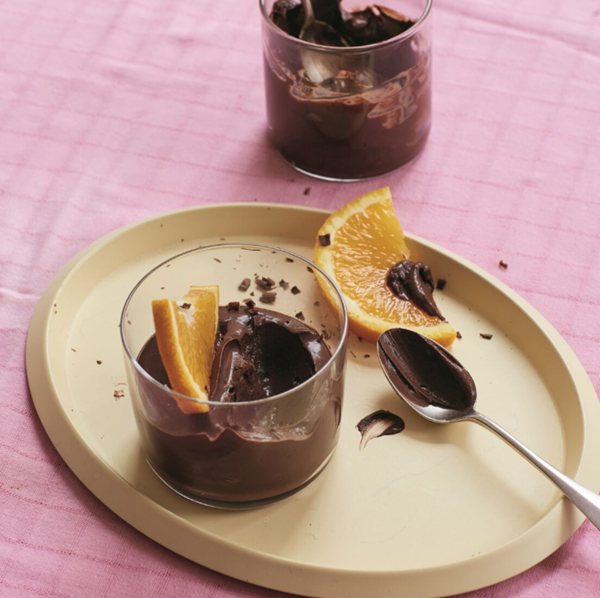Decadent dark choc and orange pudding