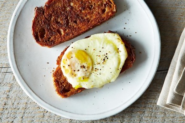 Decadent fried egg sandwiches