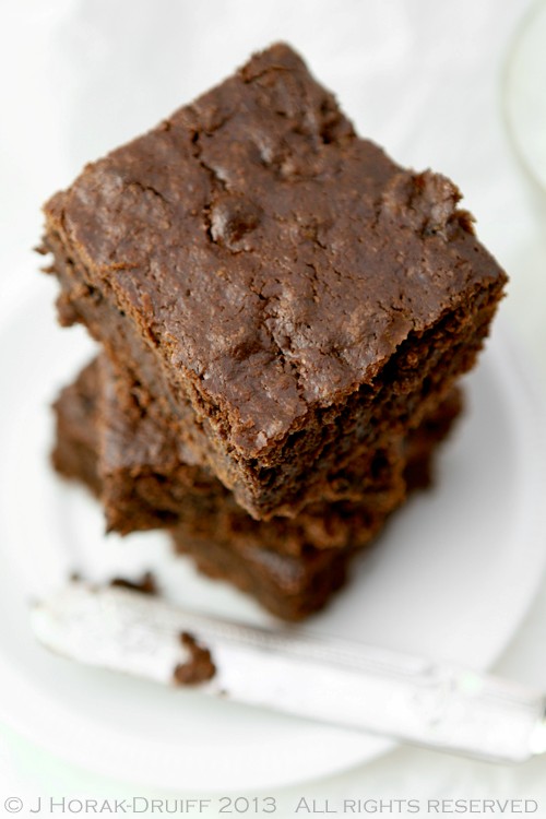 Decadent mint chocolate chip brownies