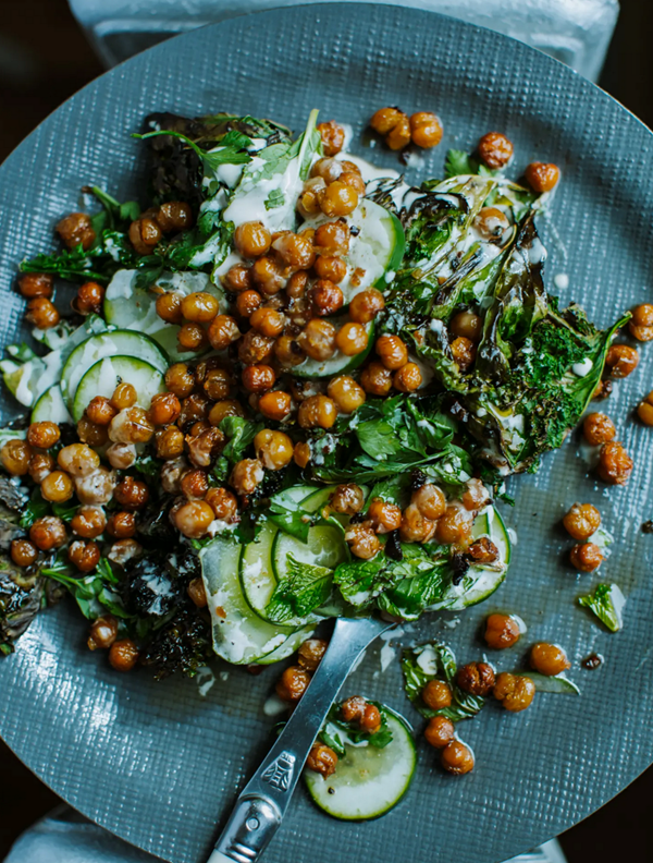 Deconstructed falafel salad 
