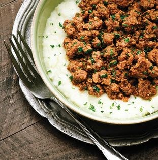 Deconstructed shepherd's pie