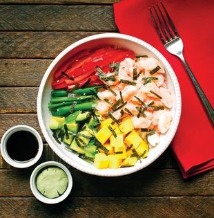 Deconstructed sushi bowl