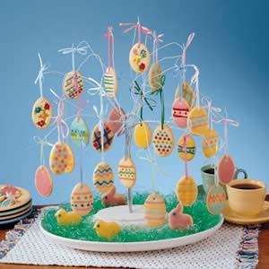 Decorated Easter cookies