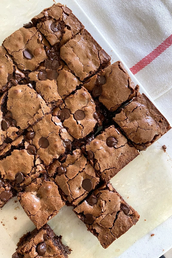 Deep, dark brownies