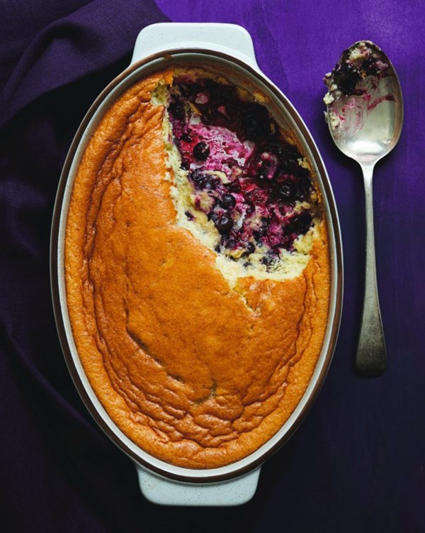 Deep-dish berry and bay clafoutis 