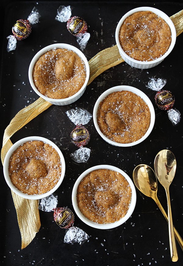 Deep dish gingerbread truffle cookies