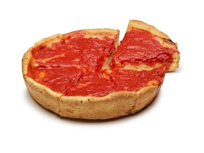 Deep-dish pizza