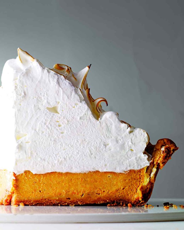 Deep-dish pumpkin-meringue pie