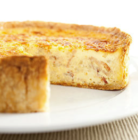 Deep-dish quiche Lorraine
