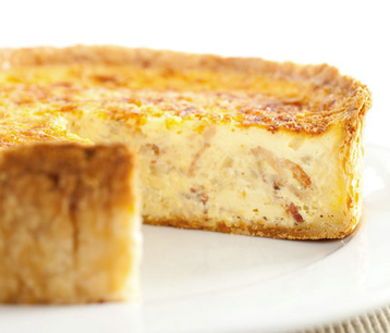 Deep-dish quiche Lorraine