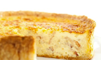 Deep-dish quiche Lorraine