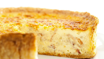 Deep-dish quiche Lorraine