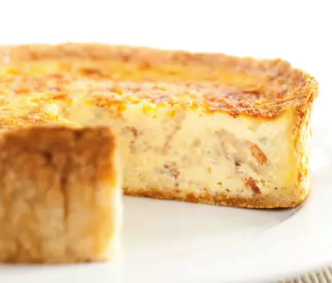 Deep-dish quiche Lorraine
