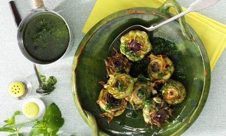 Deep-fried baby artichokes