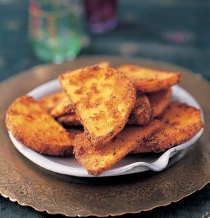 Deep-fried battered yam