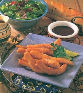 Deep-fried chicken with cumin and sesame