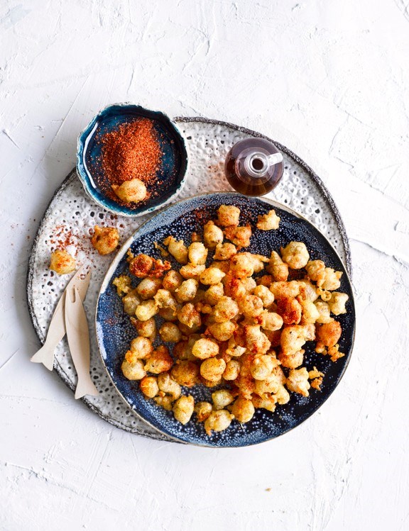 Deep-fried cockles with chilli-salt & vinegar
