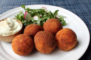 Deep-fried creamy chicken gravy and extra saucy chicken croquettes