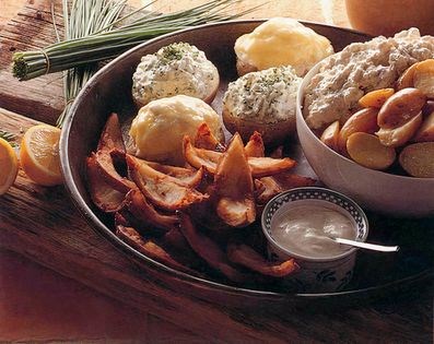 Deep-fried crispy potato skins
