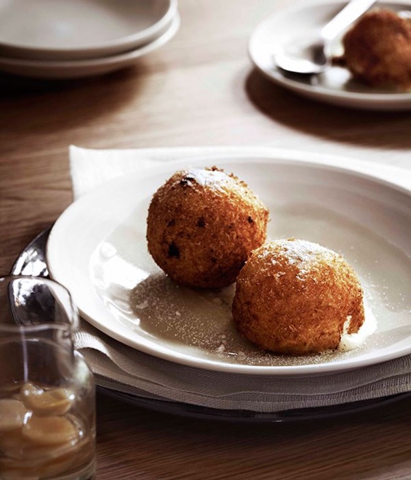 Deep-fried ice-cream