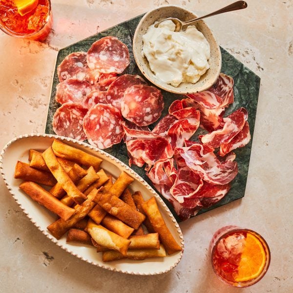 Deep-fried pasta (Gnocco fritto)