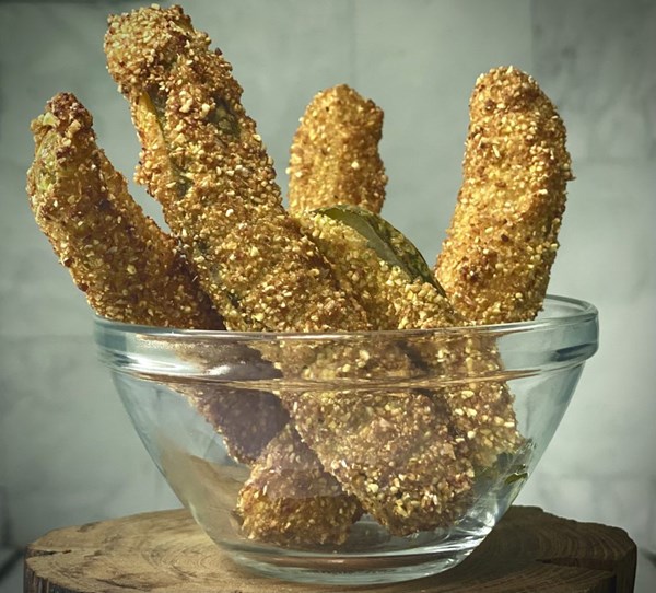 Deep-fried pickles