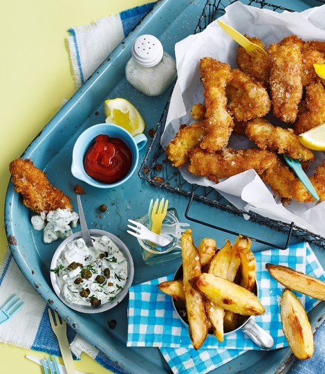Deep-fried scampi