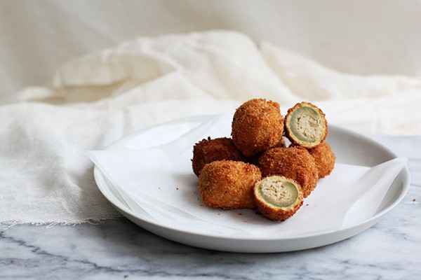 Deep-fried stuffed olives (Olive all'Ascolana)
