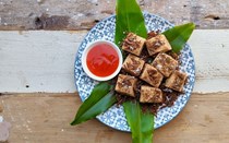 Deep-fried tofu with shallots & cumin 