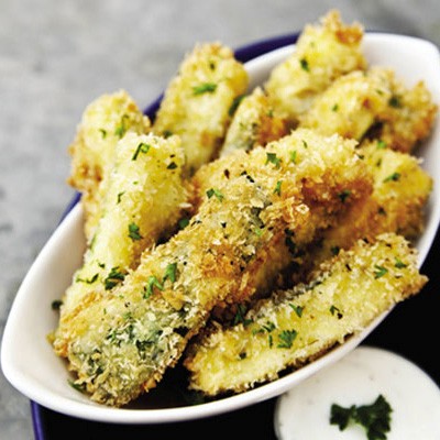 Deep-fried zucchini sticks
