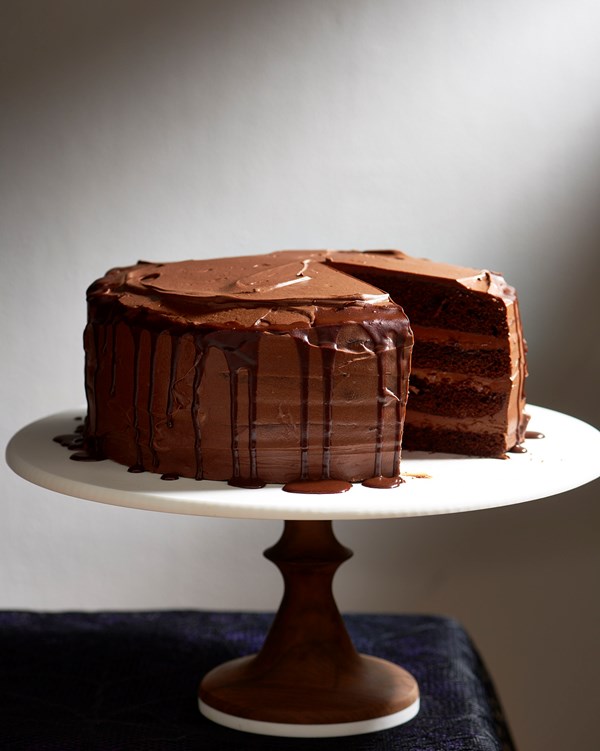 Deepest, darkest chocolate cake