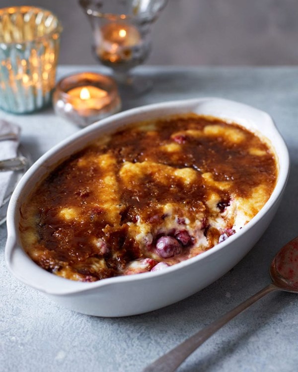 Delia's spiced cranberry and orange brûlée
