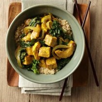 Delicata squash & tofu curry