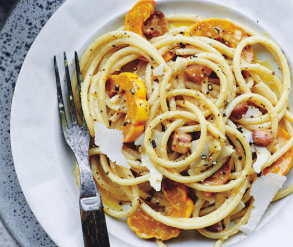 Delicata squash carbonara