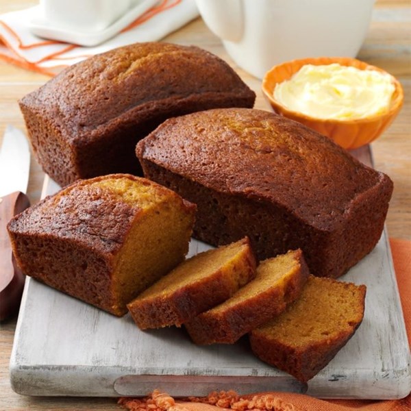 Delicious pumpkin bread