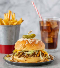 Deluxe cheeseburger sloppy Joes