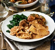 Deluxe mushroom stroganoff