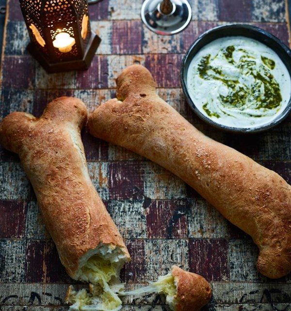 Dem bones [cheesy bread]