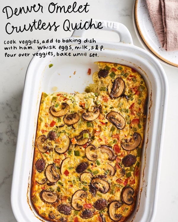 Denver omelet crustless quiche